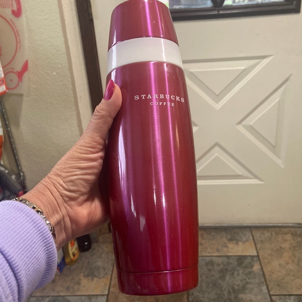 Starbucks Thermos 16oz Lid is a Cup Dark Pink